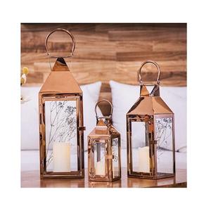 Juego de 2 faroles de metal y vidrio con farol de calidad premium, farol de tamaño y forma personalizados para decoración del hogar - Product Image 5