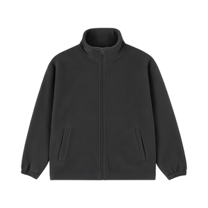 Veste en molleton décontractée pour homme 100% coton Manteau chaud d'automne Broderie personnalisée Style streetwear Haute qualité Vente en gros - Product Image 1