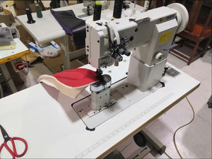 Machines à coudre DIY à double aiguille avec poignée en plastique, support OEM pour la couture de matériaux de moyenne épaisseur tels que le cuir et les tissus d'ameublement - Product Image 4