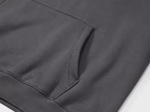 Pull-over uni en coton unisexe avec logo personnalisé Vente en gros Tissu français Saison d'automne Col à capuche Sweat à capuche unisexe sans ficelles de créateur - Product Image 5