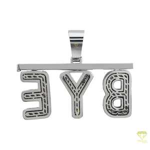 Bijoux de style de rue hip hop personnalisés pendentif lettre en argent 925 avec diamant cultivé en laboratoire VVS pour hommes - Product Image 3