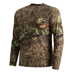 Vêtement de chasse pour homme, manches longues, léger, respirant, camouflage, en spandex/polyester, couche de base. - Product Image 6