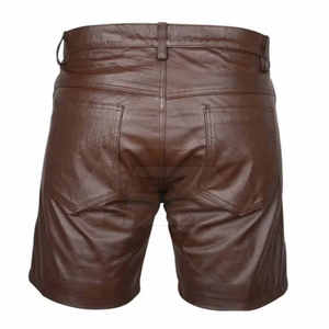 Custom Design Made in Pakistan <b>Men</b> Leather <b>Shorts</b> Low Price <b>Men</b> Leather <b>Shorts</b> Designer <b>Men</b> Leather <b>Shorts</b> - Product Image 4