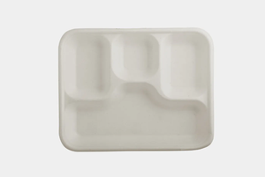 Vaisselle jetable biodégradable à 4 sections de qualité supérieure Bagasse durable et élégante pour un usage quotidien Fêtes/événements/mariages - Product Image 2