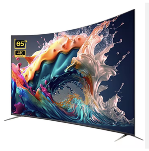 Hot Sale 65 Inch Curved Screen LED Smart TV <b>4K</b> HDTV Android TV with Built-in Speaker for Office & Hotel Use - Product Image 2
