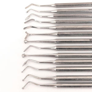 Espátula Manual para Obturaciones Dentales, Herramienta para Rellenos de Composite, Instrumento para Amalgama, Espátula de Plástico de Doble Extremo de Acero Inoxidable - Product Image 1