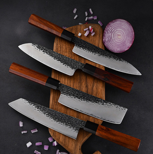 Venta al por mayor personalizado de alta calidad OEM ODM servicio cuchillo de Chef de cocina acero carne fruta cuchillo para cortar verduras con mango de madera - Product Image 4