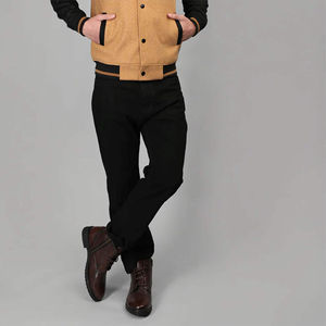 Chaqueta Universitaria Personalizada de Lana y Cuero Estilo Letterman - Uniforme de Béisbol con Logotipo para Hombre - Product Image 6