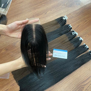 Producto caliente Cierre de encaje vietnamita Hueso frontal Cabello liso Cabello virgen Remy Varios colores Sin desprendimiento Sin enredos - Product Image 6