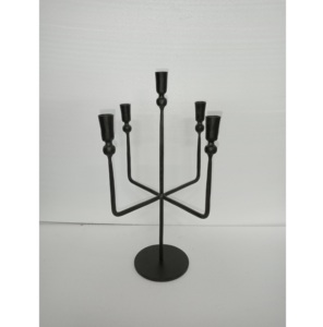 Metal Candlestick Holder <b>Black</b> Color Handmade Eco-Friendly Modern Design Radiates Nordic Elegance Timeless Blend Art Shadow - Product Image 6