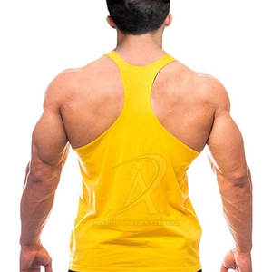 Prix d'usine Stringer de gymnastique pour hommes Stringer de gymnastique à séchage rapide pour hommes Stringers pour hommes avec logo personnalisé à vendre - Product Image 3