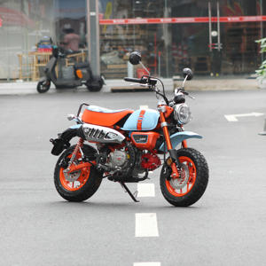 Nouvelle moto tout-terrain <span class=keywords><strong>Gorilla</strong></span> Monkey Bike, moto tout-terrain, mini moto à quatre temps 125CC, alliage d'aluminium bleu pour adultes - Product Image 1