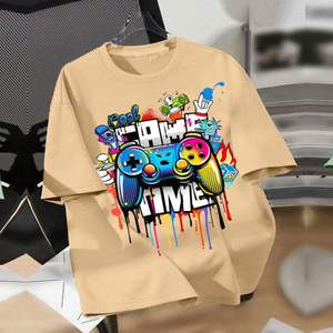 Custom Girls Fitted Drop Shoulder Streetwear Screen Printing t Shirts Organic Cotton Graphic Heavy Weight t Shirts for Women - Product Image 5