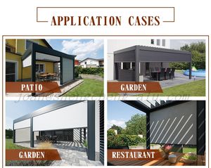 Stores d'<span class=keywords><strong>extérieur</strong></span> automatiques à fermeture éclair, stores enrouleurs étanches <span class=keywords><strong>pour</strong></span> l'<span class=keywords><strong>extérieur</strong></span> <span class=keywords><strong>pour</strong></span> <span class=keywords><strong>véranda</strong></span> et terrasoverkapping - Product Image 6