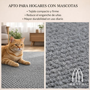 Alfombra Moderna de Tejido Plano Suave Antideslizante para Interiores, Plegable y Lavable, en Varios Tamaños, 100% Apta para Mascotas - Product Image 5