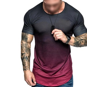 Ropa de verano Camisetas lavadas con ácido con impresión de logotipo personalizado de alta calidad/Camisetas lavadas con ácido lisas de secado rápido hechas a medida para hombres - Product Image 1