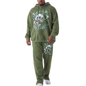 Ropa activa para hombre Sudadera con capucha de secado rápido Entrenamiento Ocio Ropa de entrenamiento Hombres Serigrafía Chándal - Product Image 1