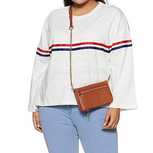 Prix de gros Sweat-shirt pour femme en coton 100% respirant avec logo sur le devant, style décontracté, dernière tendance - Product Image 3