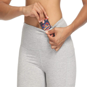 กางเกงขาสั้นเรียกเหงื่อสำหรับผู้หญิงสำหรับฤดูร้อนกางเกงขาสั้นเอวสูงระบายอากาศแบบลำลองกางเกงยีนส์ผ้าฝ้ายหนาผ้าเทอร์รี่ - Product Image 3