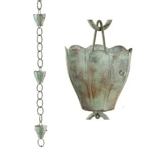 Vente directe d'usine Pluie en métal de style élégant en cuivre pour la décoration ou l'ornement de jardin avec chaîne Rahin de repas de qualité durable - Product Image 5