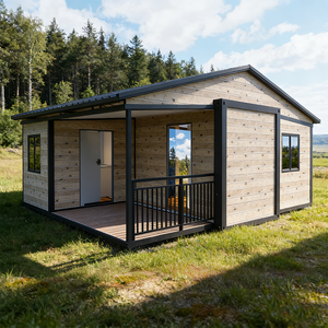 Maisons préfabriquées conteneurs ADU de 20 pieds avec véranda intégrée, terrasse encastrée et 1 chambre à coucher - Product Image 1