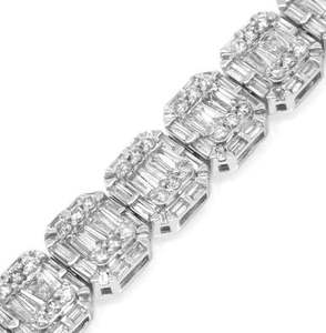 Moissanite Tennis Chain <b>Bracelet</b> 925 <b>Sterling</b> <b>Silver</b> for Women And <b>Men</b> VVS1 Moissanite Passes Diamond Tester Jewelry Gift - Product Image 3