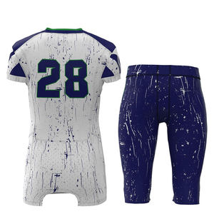 Ensemble de vêtements de football américain pour jeunes Conception à manches courtes Uniforme respirant et sain de grande valeur - Product Image 3