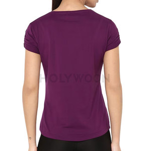เสื้อยืดผู้หญิงพรีเมียม คอกลม แขนสั้น ผ้าฝ้ายนุ่ม น้ำหนักเบา ระบายอากาศได้ดี ไม่ยับง่าย เหมาะสำหรับใส่ในชีวิตประจำวันและใส่เดินเล่น - Product Image 6
