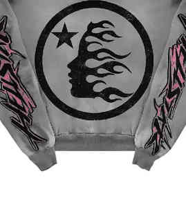 Sweat à capuche surdimensionné imprimé avec logo personnalisé, en molleton 100% coton lourd, pour la vente en gros - Product Image 6