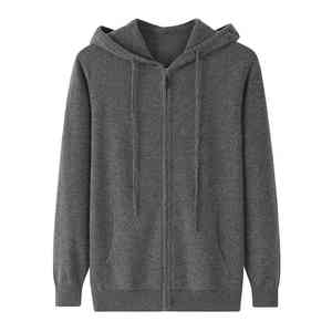 Suéter de Cachemira Personalizado para Hombre, Suéter de Punto, Cárdigan de Lana de Manga Larga para Invierno - Product Image 1