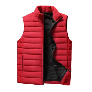 Gilet unisexe en duvet de canard, coupe ajustée, style décontracté, fermeture éclair, poches de rangement, vente en gros, personnalisable pour gilet homme - Product Image 2