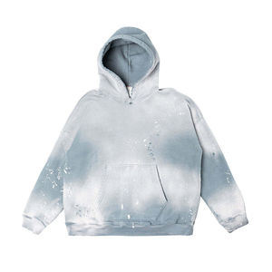 Sweat-shirt délavé à l'acide, best-seller en gros, couleur noire personnalisée, sweat-shirt délavé à l'acide uni pour homme, nouveau style streetwear, sweat-shirt délavé à l'acide pour homme - Product Image 1