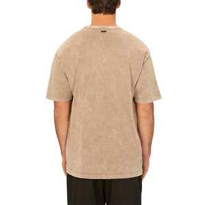 Novedad de verano 2024, conjunto corto de lavado ácido transpirable para hombre, ropa informal de cuello redondo, conjunto de Camiseta cómoda de dos piezas - Product Image 5