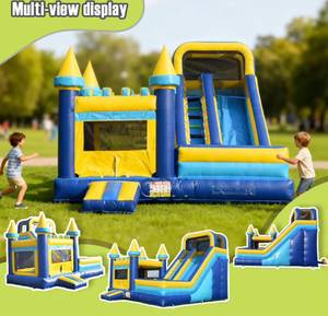 Castillo Inflable de PVC Comercial Personalizado para Exteriores, Tobogán Acuático, Combo de Juegos Inflables para Fiestas Infantiles y Uso en Centros Comerciales - Product Image 4