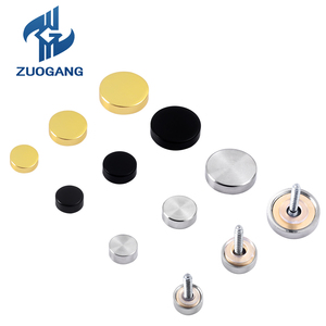 Zuo Gang Spiegelabdeckung aus reinem Kupfer mit Schrauben, dekorative flache Glasnägel, Kunststoffunterlegscheiben, harte Muttern für Werbung - Product Image 1
