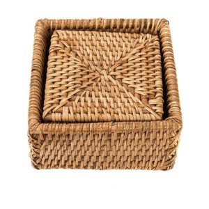 Handmade Bamboo Rattan <b>Placemats</b> and Coasters for Table & Living Room Decor Chic Natural Wicker Mats & Pads - Product Image 6