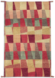 พรมขนแกะ Gabbeh ขนปุยงาช้างทำด้วยมือพรมผ้าฝ้ายถักมือสไตล์เปอร์เซียทรงสี่เหลี่ยมผืนผ้านุ่มสำหรับผ้าแจ็คการ์ดสานแบน - Product Image 5