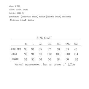 Nuevo Chaleco de negocios Formal ajustado de cuero Pu para hombre, ropa de abrigo impermeable de estilo callejero sólido para invierno - Product Image 2