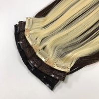 100 Porcentaje de cabello humano vietnamita Paquete de cabello de muestra gratuita de 10 pulgadas a 30 pulgadas de cabello vietnamita crudo en clip con estilo