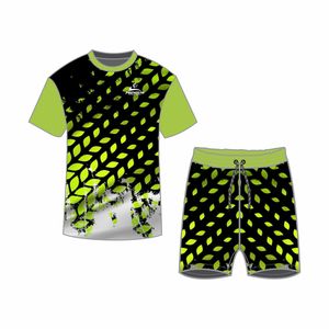 OEM Customized Design <b>Men</b> Sublimated Summer Two Piece Short Sleeve Sets Cotton T <b>Shirt</b> And Short Set For <b>Men</b> Outdoor Wear - Product Image 1