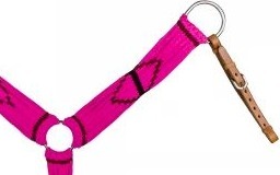 Venta caliente hilo trenzado Rosa tejido de lana de algodón Material occidental ecuestre caballo colorido cuello de pecho/coraza - Product Image 3