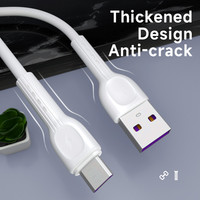 A1M 2.4A PVC kabel Data USB mikro 1M, kabel Data pengisian cepat Android V8 ponsel pintar pilihan ekonomis untuk Data komputer Hotriple