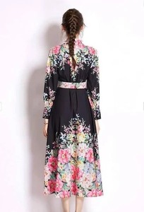 Robe de fête courte en coton indien faite à la main, imprimé floral doux, élégante, pour femmes, tenue de plage d'été, cadeau personnalisé pour la mariée, décontractée - Product Image 2