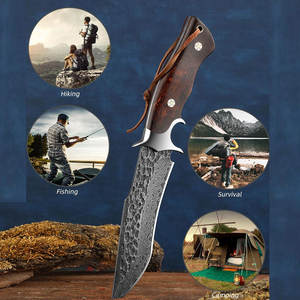 Professional Damascus Steel Tracker <b>Knife</b> Outdoor Camping Bushcraft Hunting <b>Knife</b> Handmade Damascus Steel Tracker <b>Knife</b> - Product Image 6
