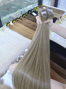 Super doble dibujado 100% Raw Virgin Vietnamita Extensiones de cabello a granel de alta calidad 1 paquete 100gms Natural recto 60cm colores oscuros - Product Image 3