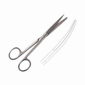 กรรไกรสแตนเลสสตีลใช้ในการผ่าตัดแบบญี่ปุ่นคม/ใบมีดทื่อเครื่องมือผ่าตัดสแตนเลสสตีลขนาด13ซม. - Product Image 2