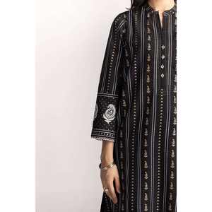 Salwar Kameez et Dupatta en coton cambric imprimé au bloc, style pakistanais-indien KDS-22087 - Product Image 3