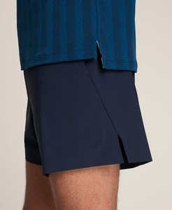 กางเกงขาสั้นผ้าแคนวาสเทนนิสระบายอากาศได้เอวยางยืดสีพื้นผ้าโพลีเอสเตอร์100% ลำลองเป็นมิตรกับสิ่งแวดล้อมใส่3D อาร์ตออกแบบได้ตามต้องการ - Product Image 4