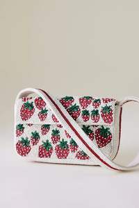 Fashion Beaded Shoulder Bag with Long <b>Belt</b> Strap - Product Image 5