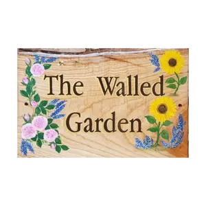 Son tasarım katı ahşap bahçe plak için el yapımı ahşap ev işareti bahçe dekorasyon ev duvar sanatı için dikdörtgen kurulu